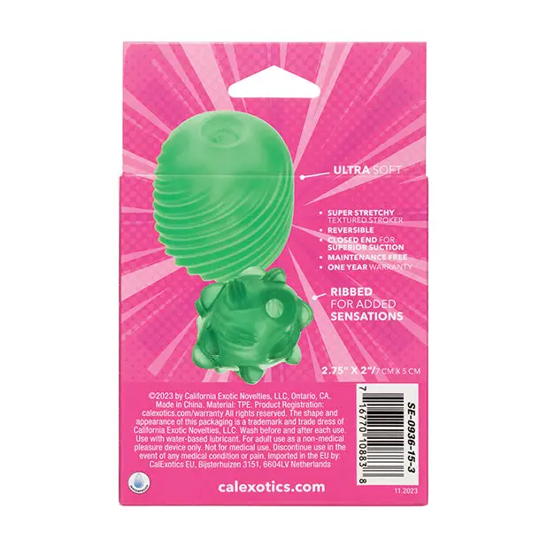 Pop Sock Textured Masturbator - Green - Dolls & Masturbators