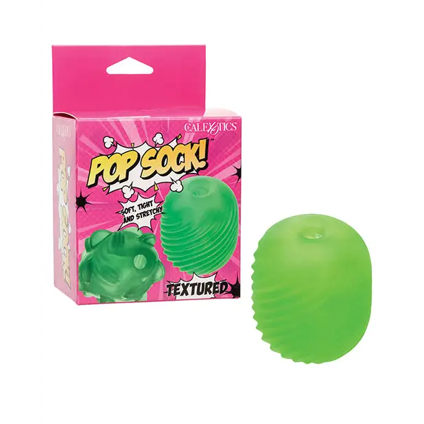 Pop Sock Textured Masturbator - Green - Dolls & Masturbators