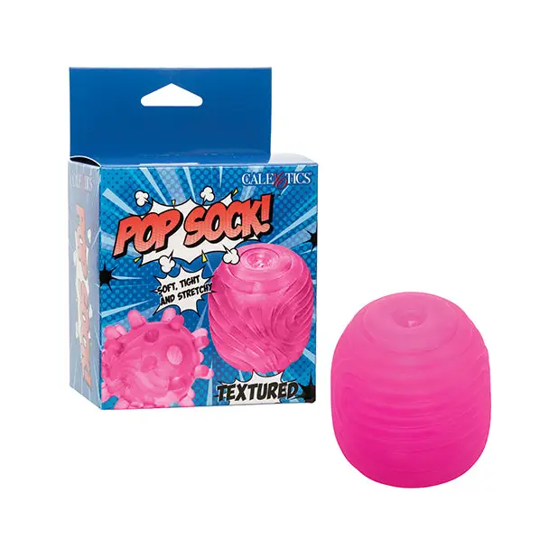 Pop Sock Textured Masturbator - Pink - Dolls & Masturbators