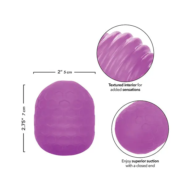 Pop Sock Textured Masturbator - Purple - Dolls & Masturbators
