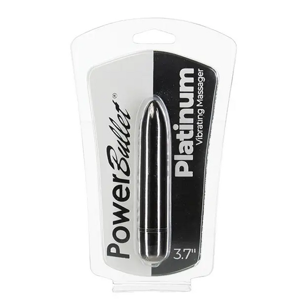 Power Bullet 3.7’’ Platinum Vibrating Massager - Stimulators