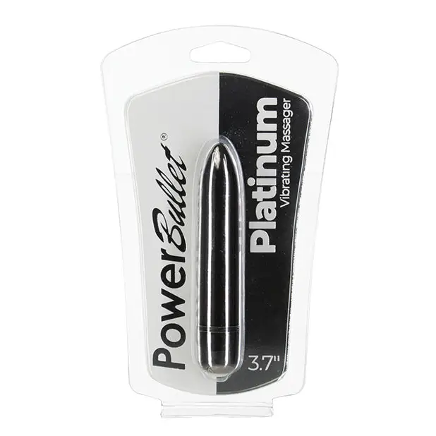 Power Bullet 3.7’’ Platinum Vibrating Massager - Stimulators