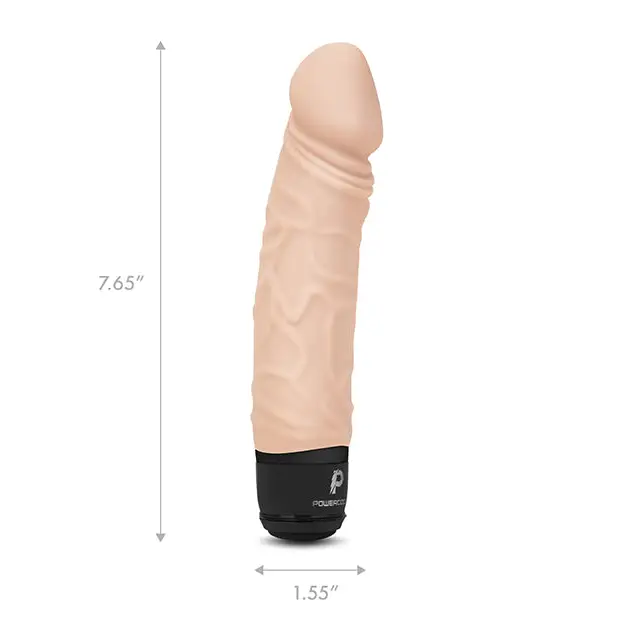 Powercocks 6.5’’ Realistic Vibrator - Ivory - Vibrators