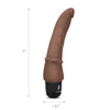 Powercocks 7’’ Slim Anal Realistic Vibrator - Dark Brown - Anal Products