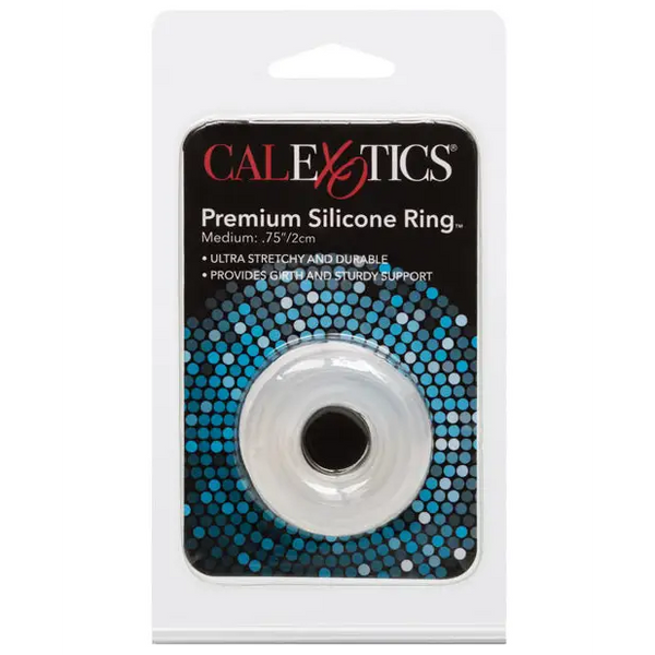 Premium Silicone Ring - Medium Clear - Penis Enhancement