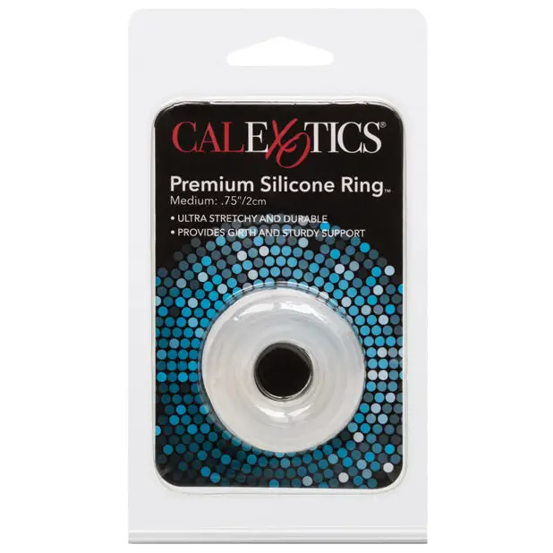 Premium Silicone Ring - Medium Clear - Penis Enhancement