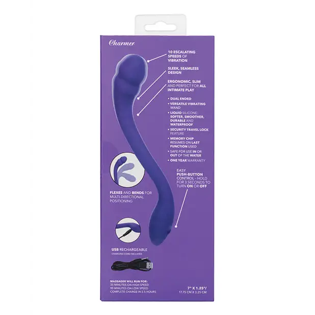 Pretty Little Wands Charmer Massager - Purple - Massage Products