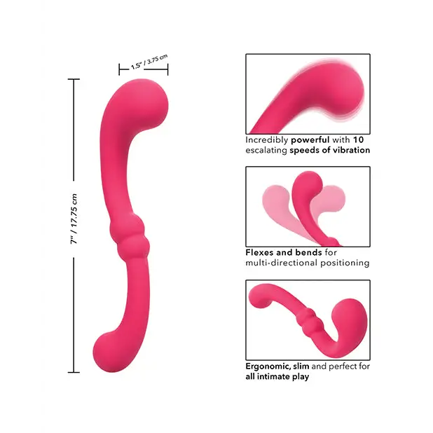 Pretty Little Wands Curvy Massager - Pink - Massage Products