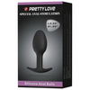 Pretty Love 3.34’’ Silicone Anal Plug w/Ball - Black - Anal Products