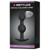 Pretty Love 4.05’’ Silicone Anal Plug w/Ball - Black - Anal Products