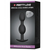 Pretty Love 4.92’’ Silicone Anal Plug w/Ball - Black - Anal Products