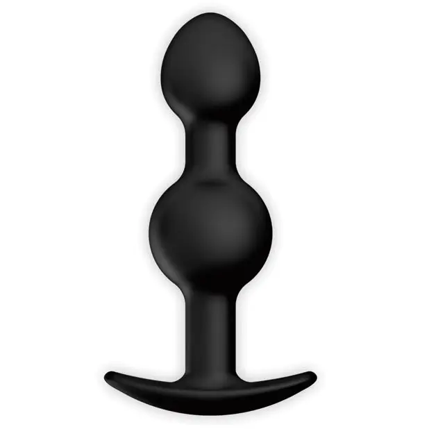 Pretty Love 4.92’’ Silicone Anal Plug w/Ball - Black - Anal Products