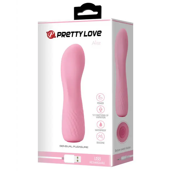 Pretty Love Alice Mini Vibe 12 Function - Flesh Pink - Vibrators