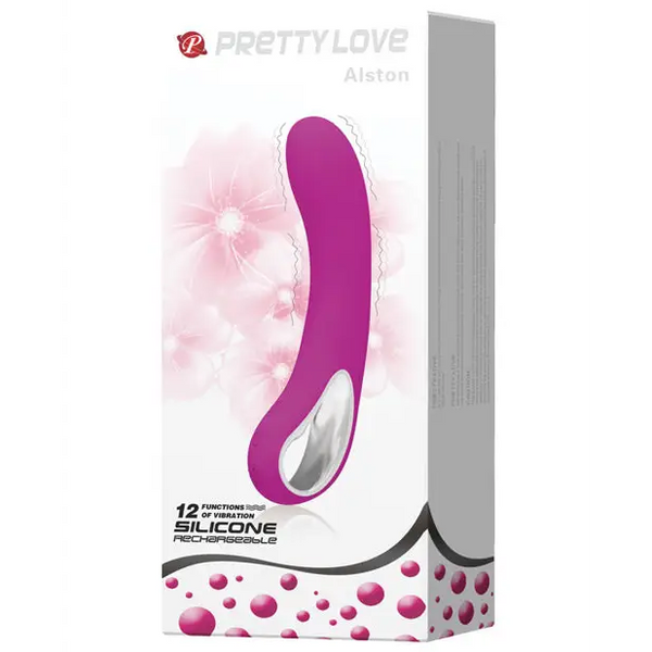 Pretty Love Alston 12 Function Vibrator w/Handle - Fuchsia - Vibrators
