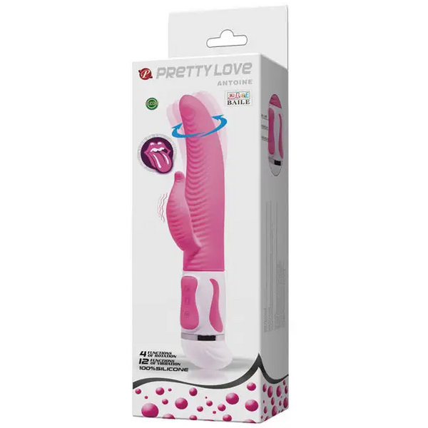 Pretty Love Antoine Twisting Rabbit - Pink - Vibrators