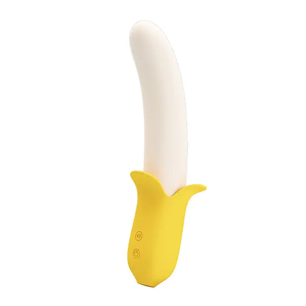 Pretty Love Banana Geek Thrusting Vibrator - Yellow - Vibrators