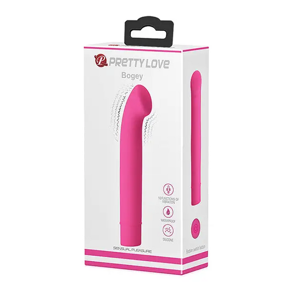 Pretty Love Bogey Silicone Mini Vibrator - Pink - Vibrators