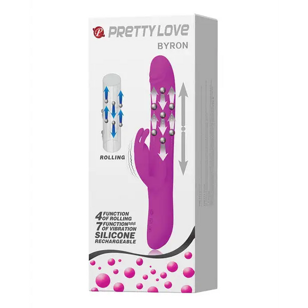 Pretty Love Byron Thrusting Rabbit - Fuchsia - Vibrators