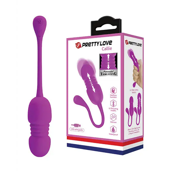 Pretty Love Callie Thrusting Egg - Fuchsia - Stimulators