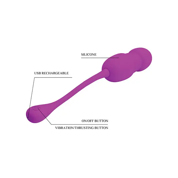 Pretty Love Callie Thrusting Egg - Fuchsia - Stimulators