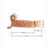 Pretty Love Connor 6.7’’ Vibrating Penis Sleeve - Ivory - Penis Enhancement