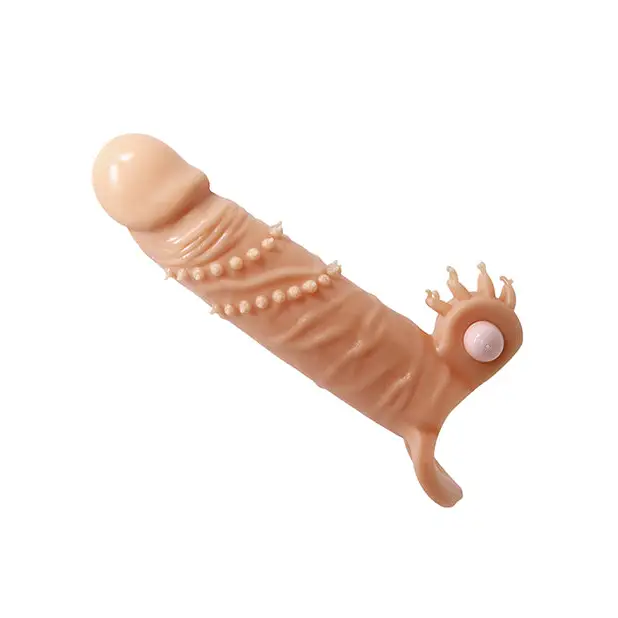 Pretty Love Connor 6.7’’ Vibrating Penis Sleeve - Ivory - Penis Enhancement