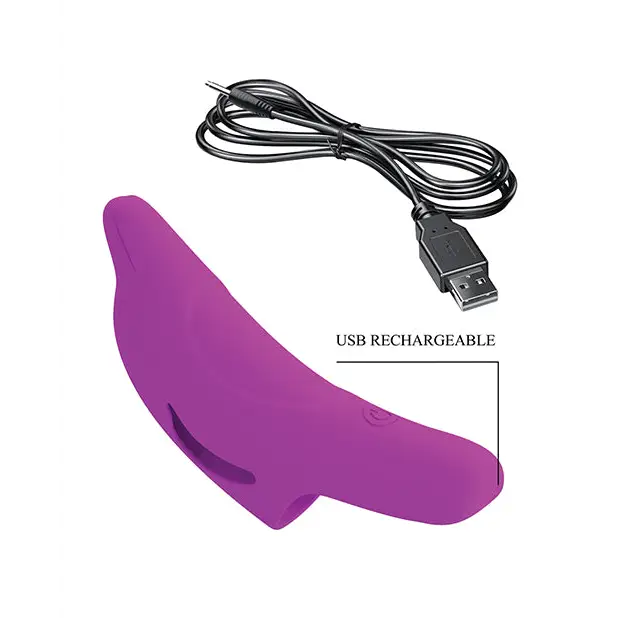 Pretty Love Delphini Dolphin Honey Finger Vibe - Fuchsia - Stimulators