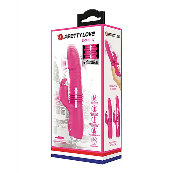 Pretty Love Dorothy Thrusting Rabbit - Pink - Vibrators