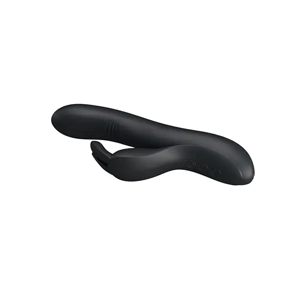 Pretty Love Dylan Bunny Ears Come Hither Rabbit 11 Function - Black - Vibrators