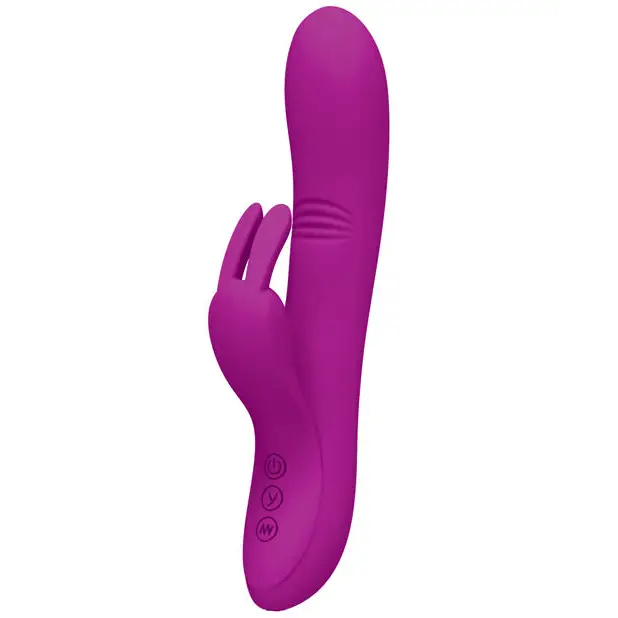 Pretty Love Dylan Bunny Ears Come Hither Rabbit 11 Function - Fuchsia - Vibrators