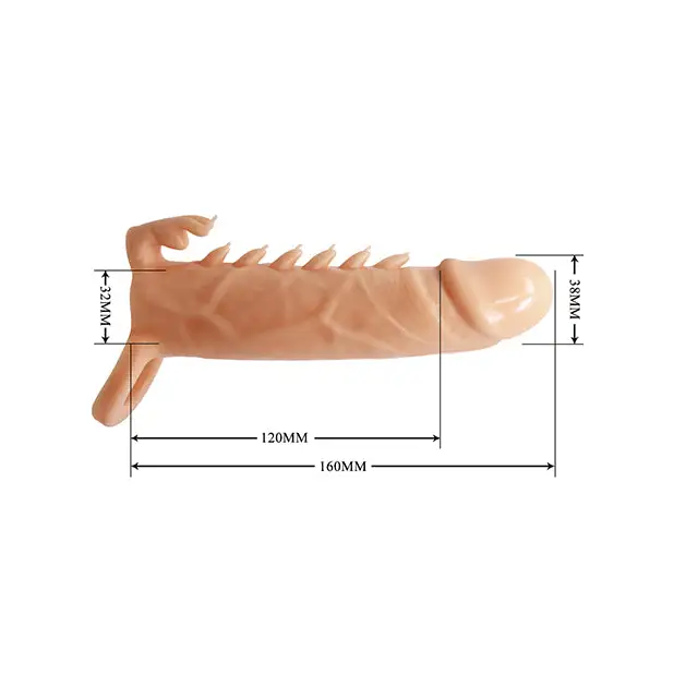 Pretty Love Emmitt 6.3’’ Penis Sleeve - Ivory - Penis Enhancement