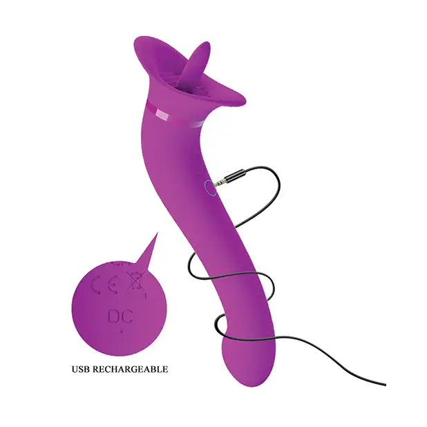 Pretty Love Faust Licking Trumpet - Fuchsia - Vibrators
