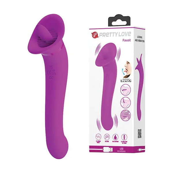 Pretty Love Faust Licking Trumpet - Fuchsia - Vibrators