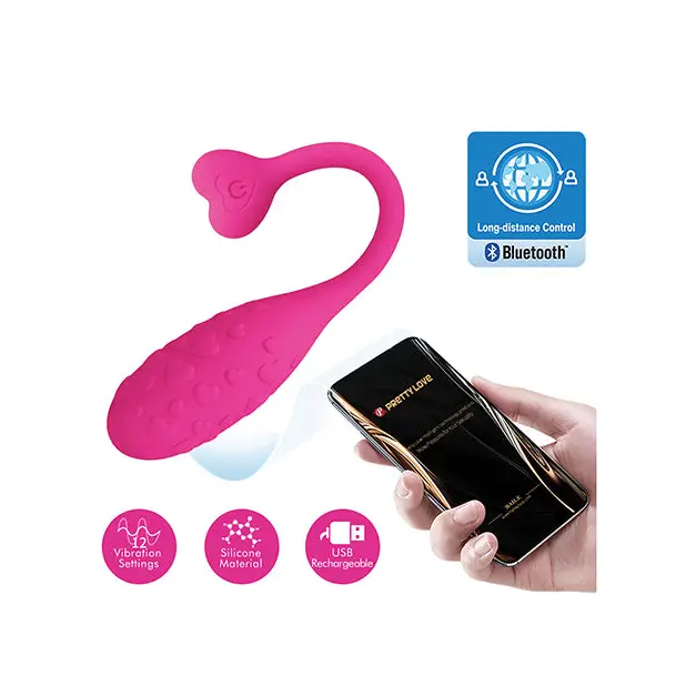 Pretty Love Fisherman Vibrating Egg - Hot Pink