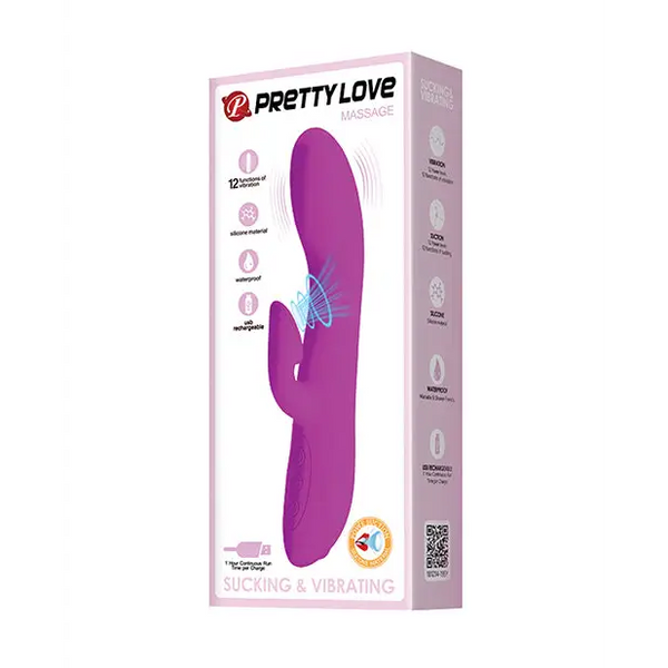 Pretty Love Flirt Sucking Rabbit - 12 Functions - Vibrators