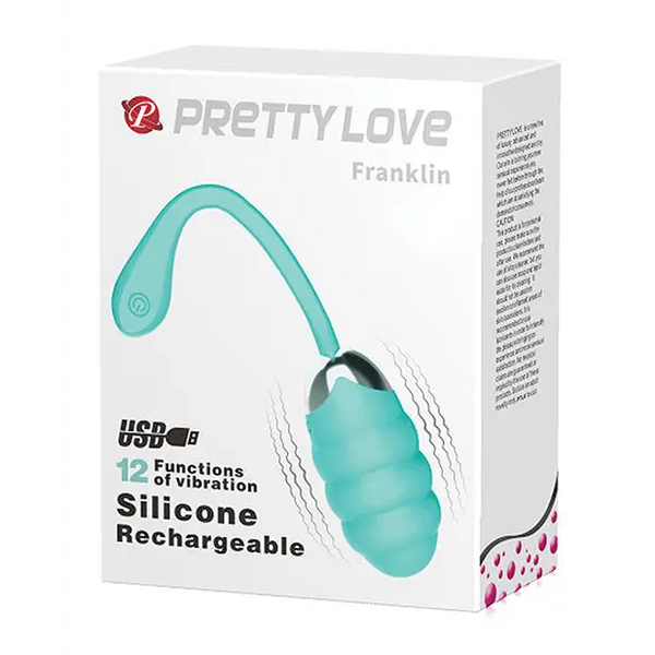 Pretty Love Franklin Remote Egg - Turquoise - Stimulators