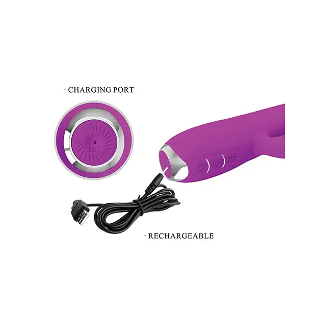 Pretty Love Gloria Licking Rabbit - Fuchsia - Vibrators