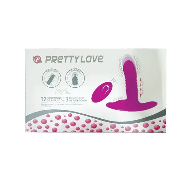 Pretty Love Heather Thrusting Butt Plug - Fuchsia - Anal Products