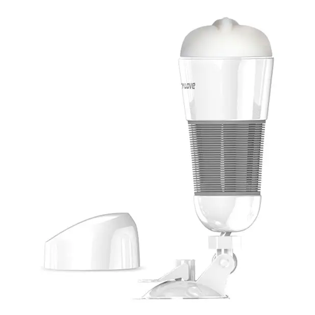 Pretty Love Hedy Suction Pad Stroker w/Bullet - White - Dolls & Masturbators