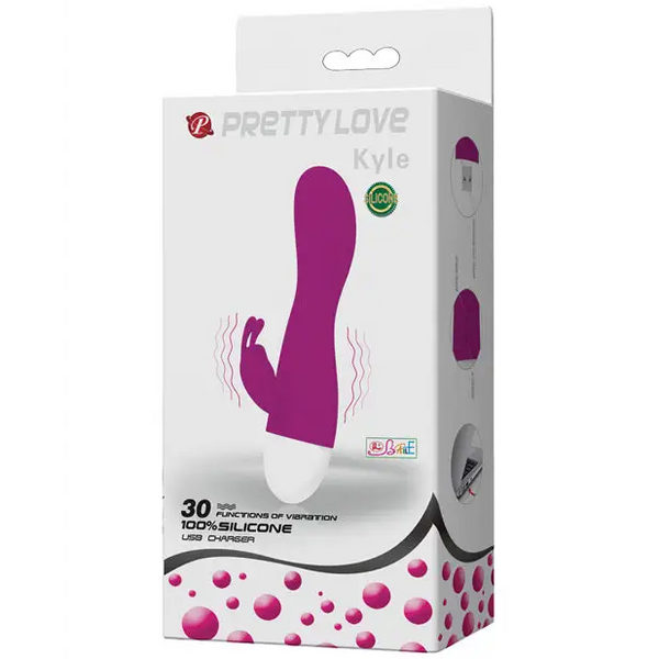 Pretty Love Kyle USB Rechargeable Vibrator - Fuchsia - Vibrators