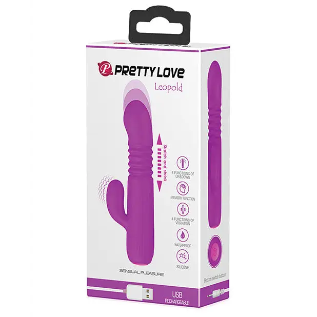 Pretty Love Leopold Mini Thruster - Fuchsia - Vibrators