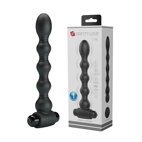 Pretty Love Lynn Vibrating Beads - Black - Anal Products