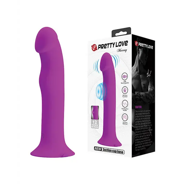 Pretty Love Murray Pulsating Dildo - Black - Vibrators