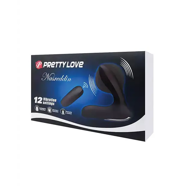 Pretty Love Nasreddin Inflatable Prostate Massager - Black - Anal Products