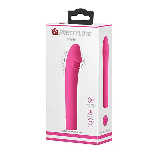 Pretty Love Pixie Silicone Mini Vibrator - Pink - Vibrators