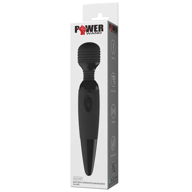 Pretty Love Power Wand Vibrator - Black - Massage Products