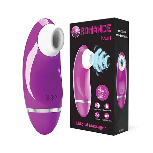 Pretty Love Romance Ivan Sucking Clitoral Massager - Fuchsia - Stimulators