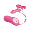 Pretty Love Romantic Wave Electro Shock Vibrating Nipple Clamps - Rose - Bondage Blindfolds & Restraints