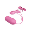 Pretty Love Romantic Wave II Estim & Vibrating Nipple Clip - Pink - Stimulators