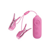 Pretty Love Romantic Wave II Estim & Vibrating Nipple Clip - Pink - Stimulators